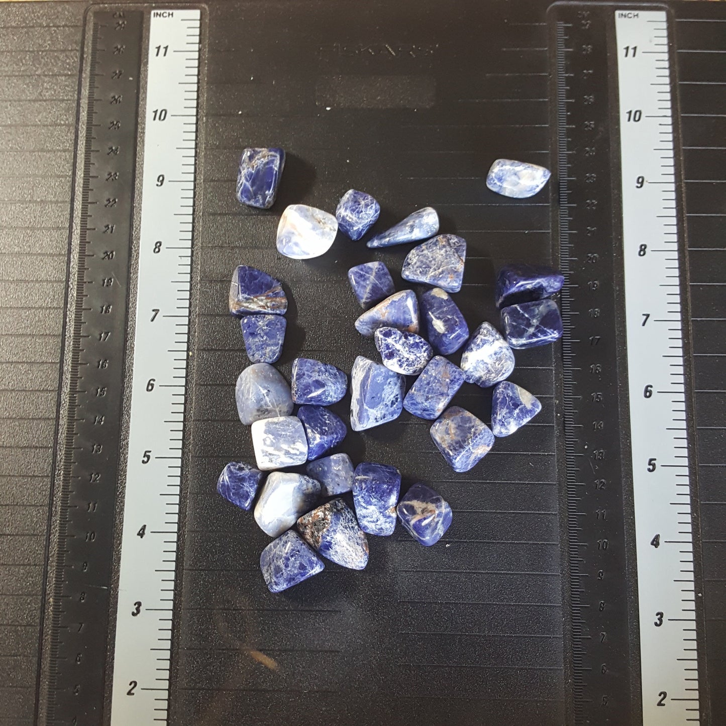 Sodalite Polished Tumbled Stone (Approx. 3/4"), for Wire Wrapping or Crystal Grid Supply BIN-1313
