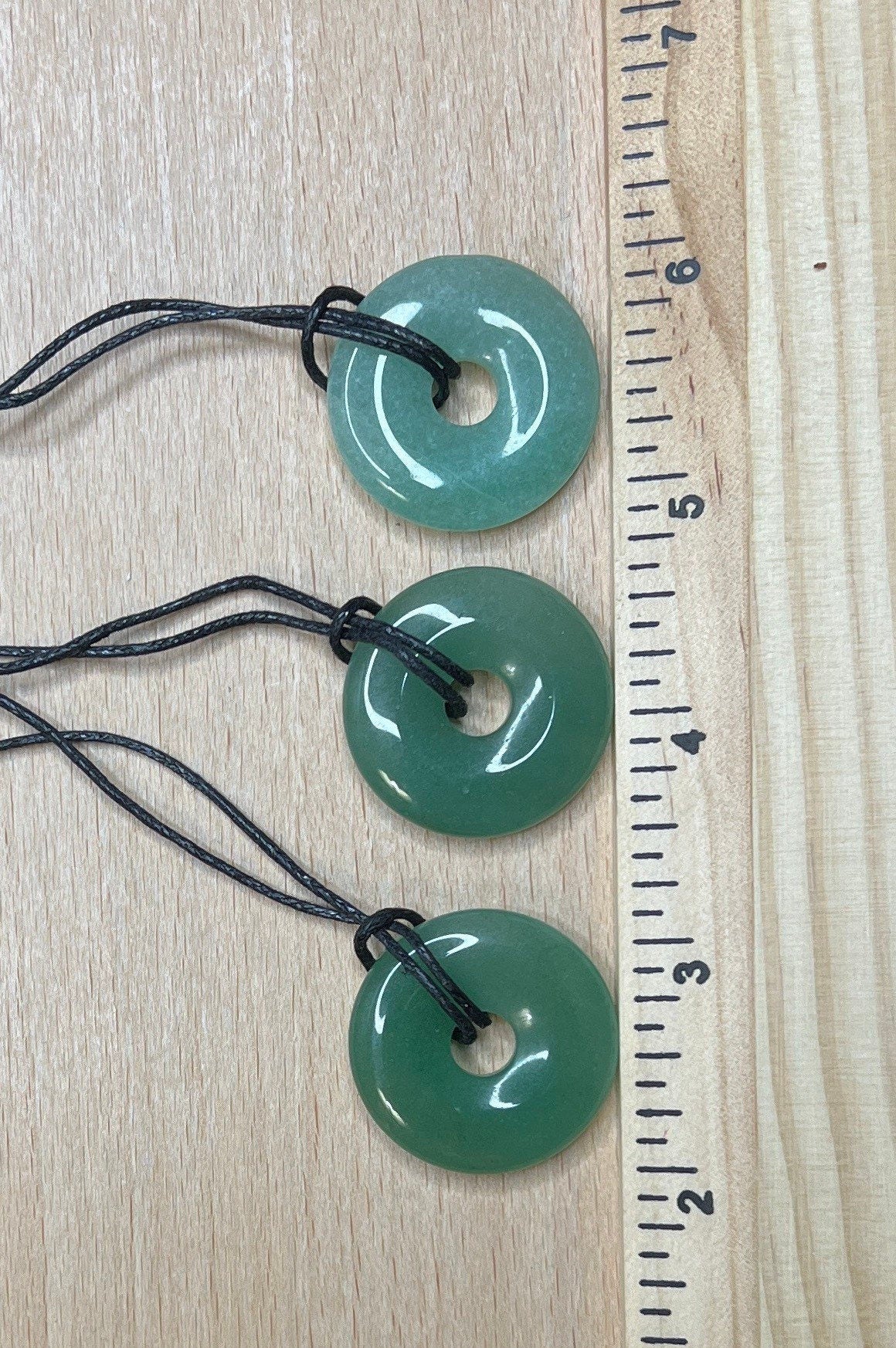 Green Aventurine 30mm Stone PI Necklace 1067