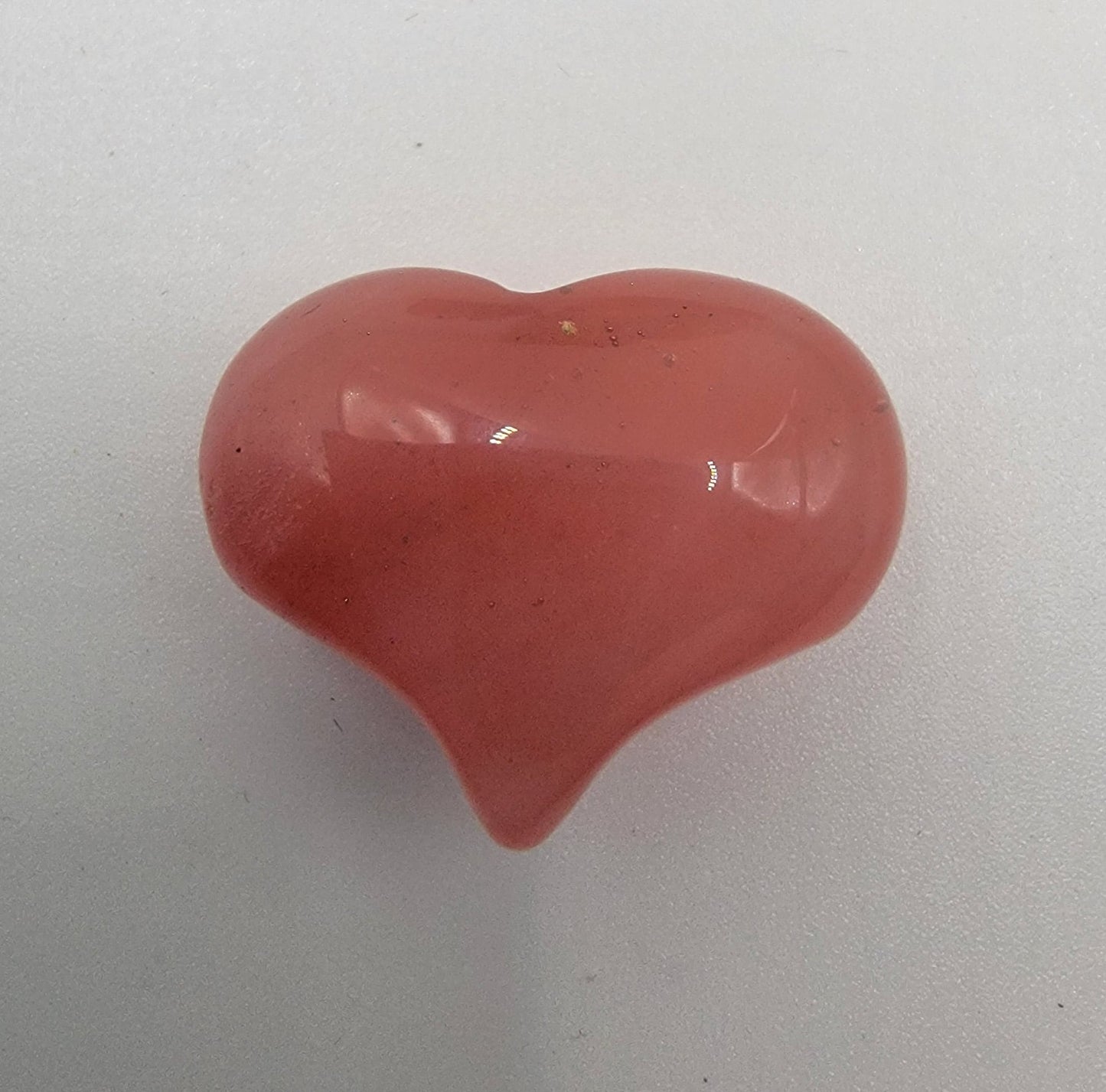 Cherry Quartz Puffy Heart 0532-B (Approx. 3/4”x 1”)