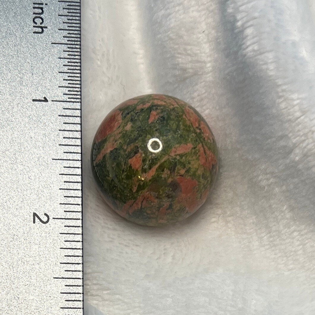 Unakite Jasper Sphere 0417 (Approx. 1”- 1 1/8”)