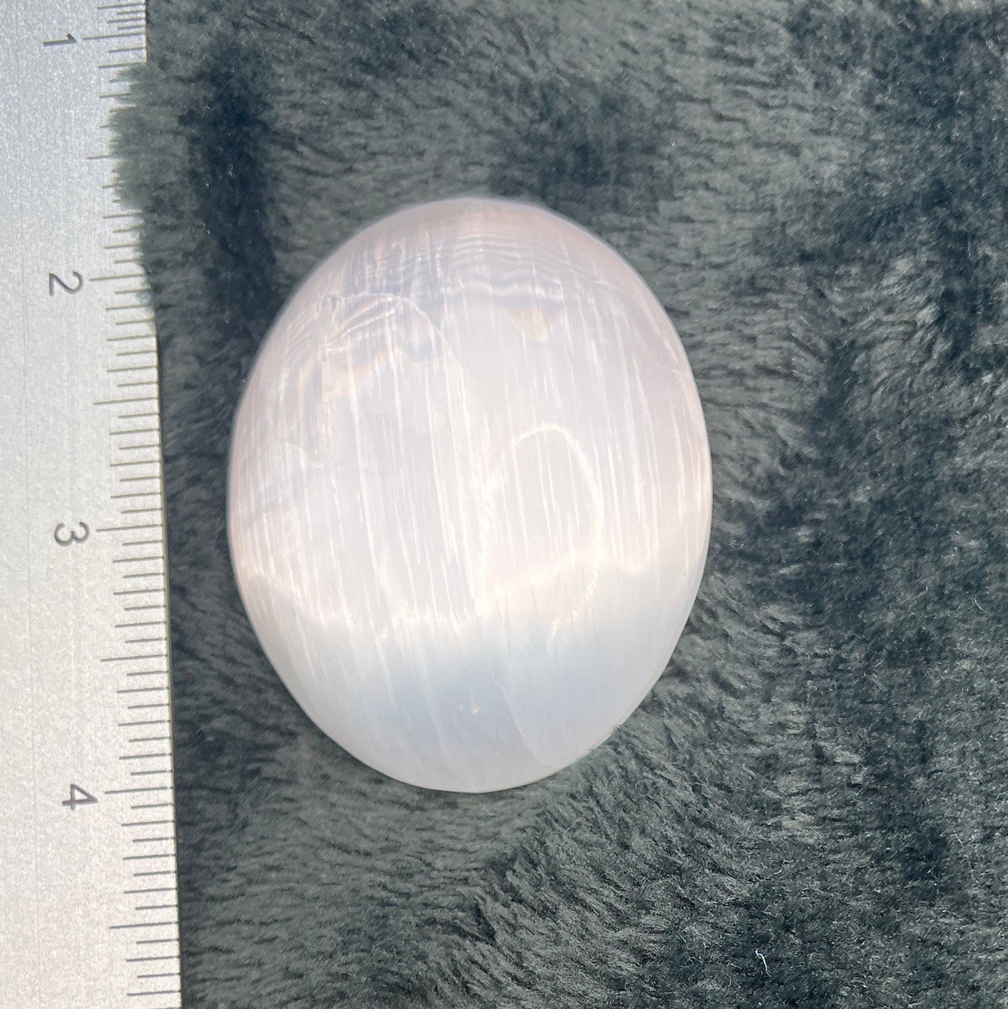 Selenite Palm Stone (Approx. 1 3/4”- 2 1/4”) S-0073