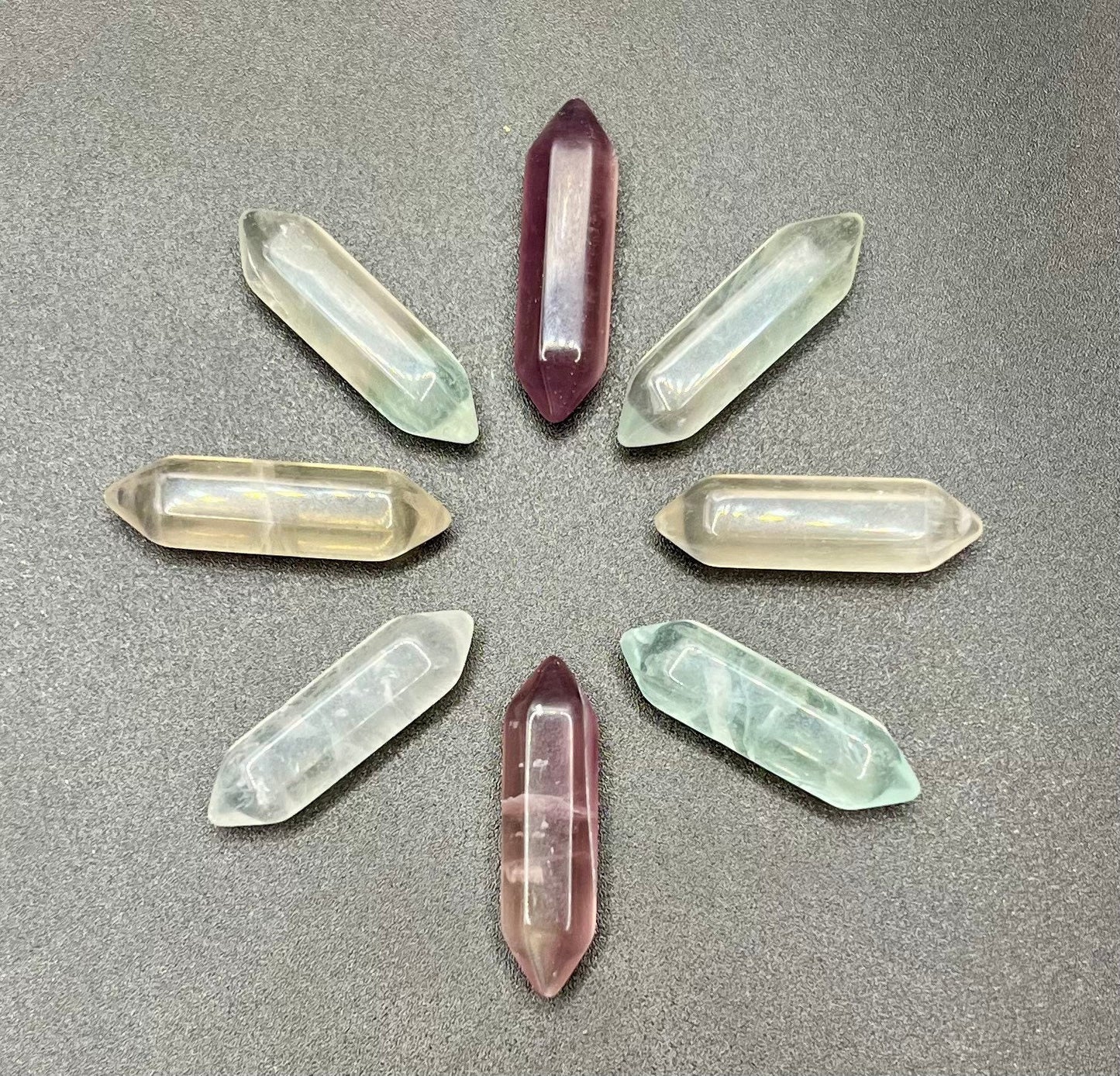 Fluorite Double Point, Double Terminated Crystal (Approx. 1 1/8") T-0086