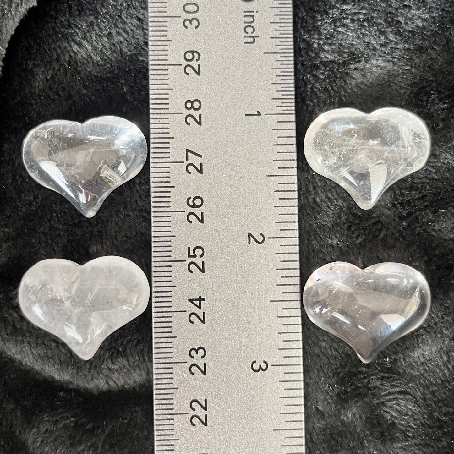 Quartz Puffy Heart (Approx. 3/4”x1”) 0530-B