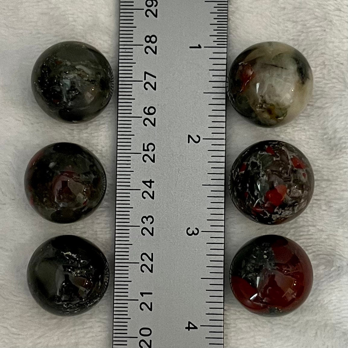 African Blood Agate Sphere (Approx. 7/8”-1”) 0416