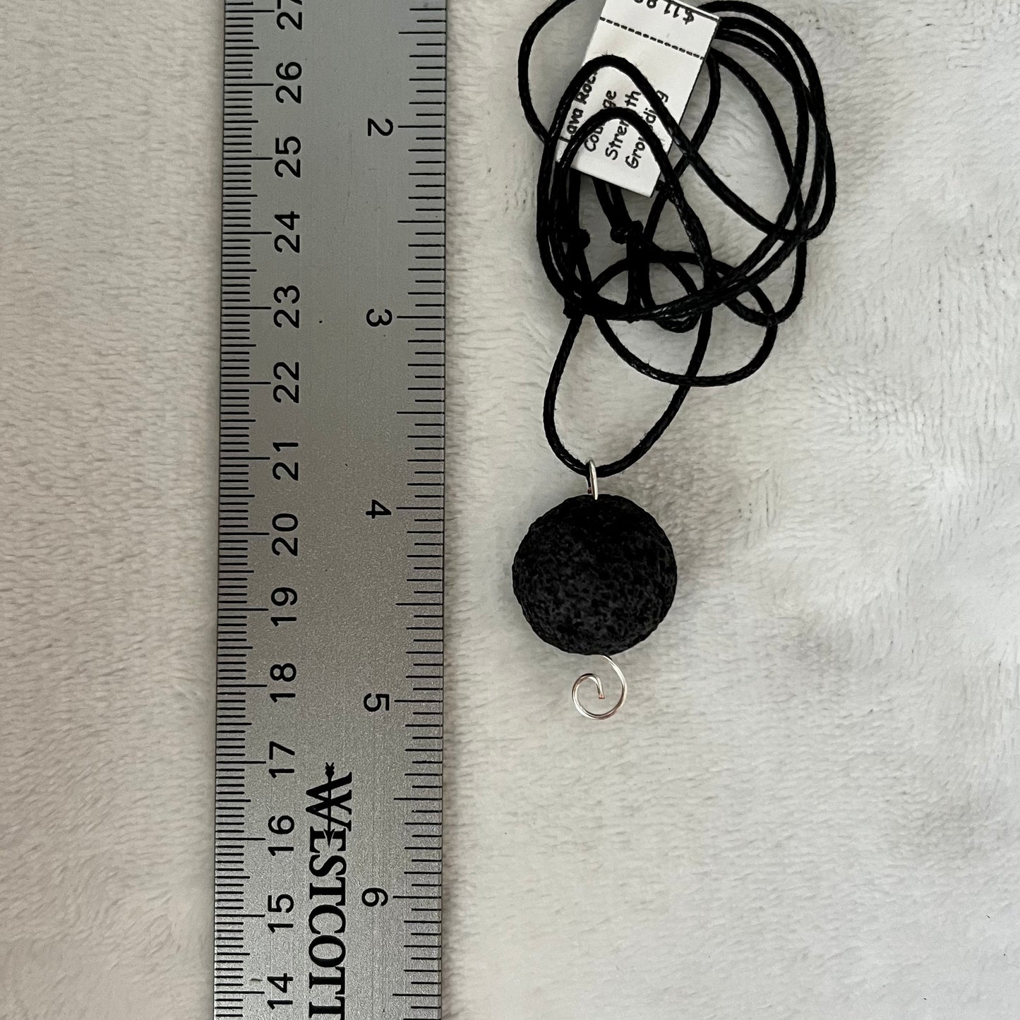 Lava Rock Wire Wrapped Necklace 1157