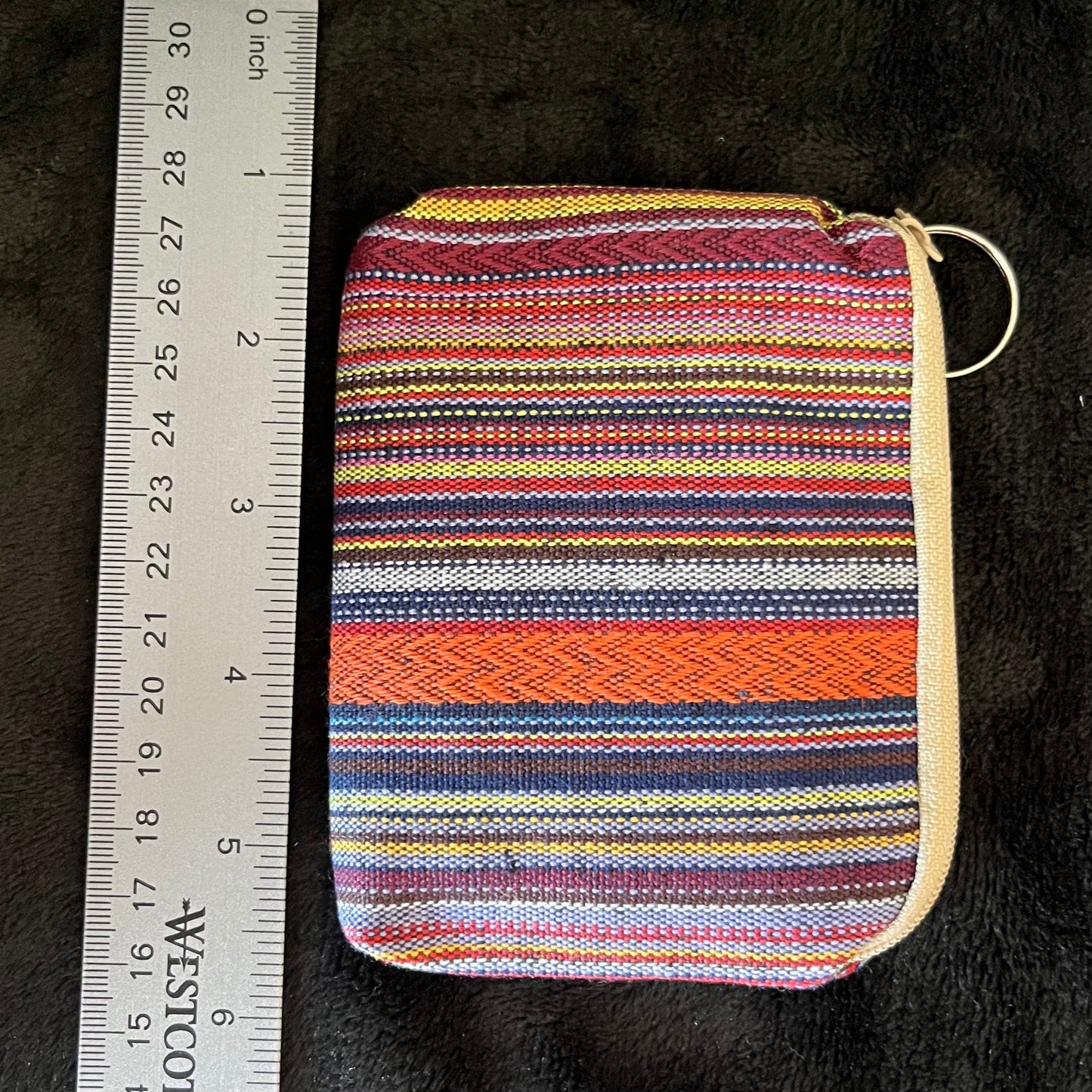 Coin Purse, Beige and Autumn Tones (Approx. 9X12cm) BAG-0069