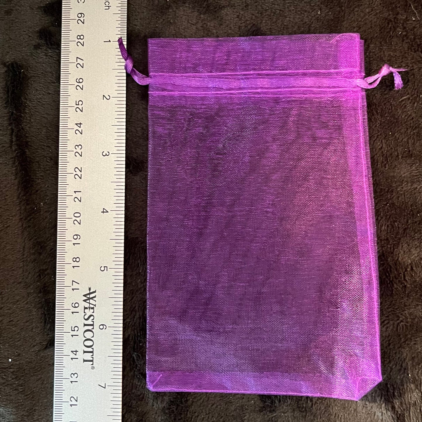 Purple Organza Bag (Approx. 4” x 6") BAG-0106