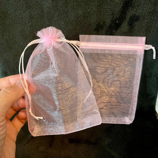 Pink Organza Bag (Approx. 4” x 6") BAG-0165
