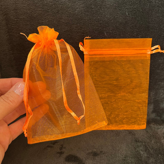 Orange Organza Bag (Approx. 4” x 6") BAG-0100