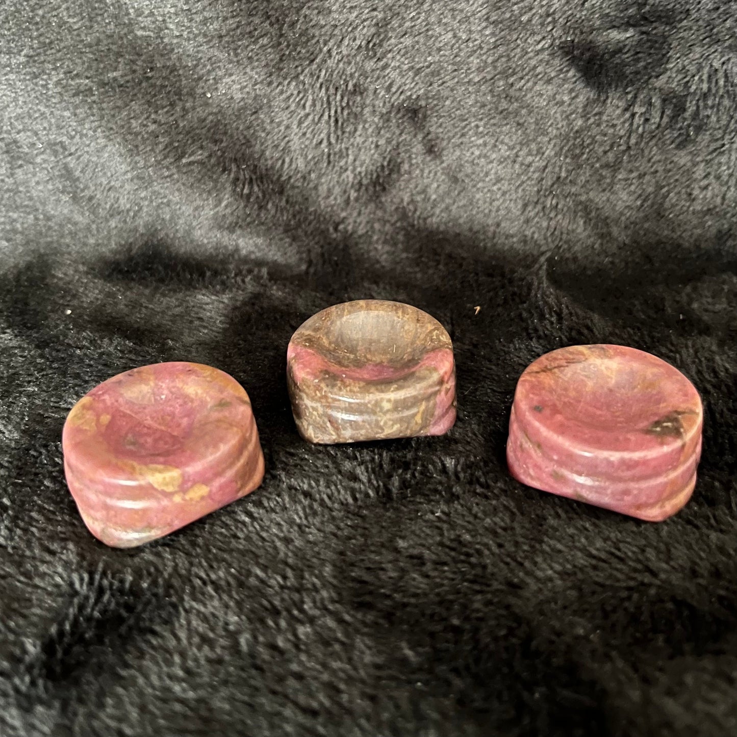 Rhodonite Sphere Stand (Approx 1”) 0436