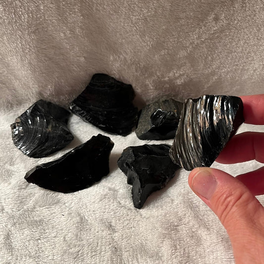 Obsidian Raw Stone, (Approx. 2”-3")  1299