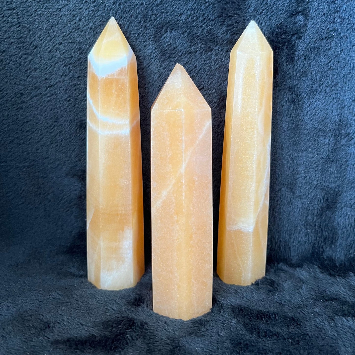 Orange Calcite Obelisk , 1 pound, WO-0028
