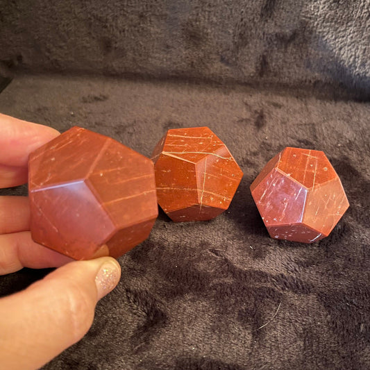 Red Jasper Dodecahedron (Approx. 45mm-55mm) 1479