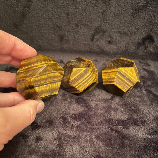Tiger Eye Dodecahedron (Approx. 45mm-55mm) 1484