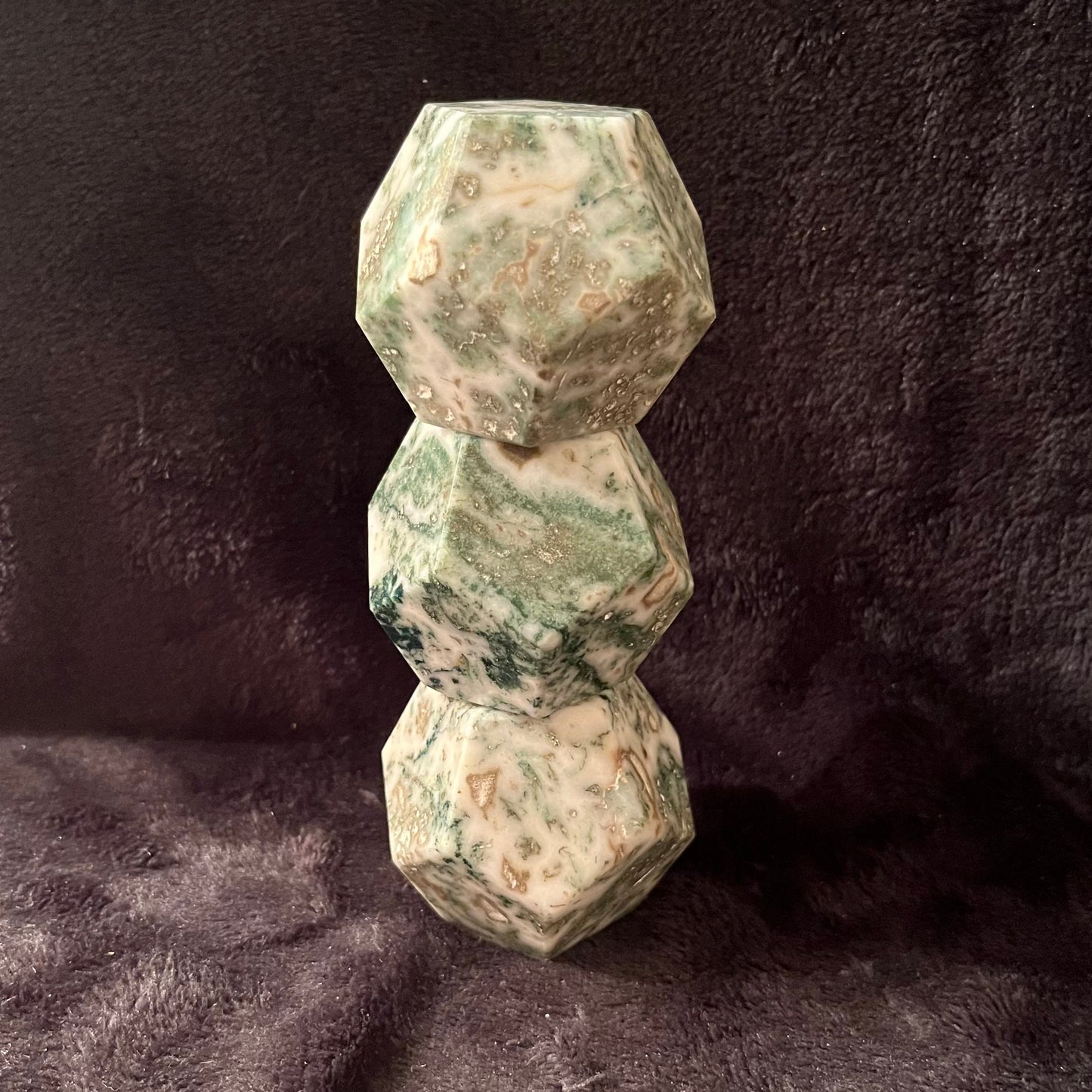 Tree Agate Dodecahedron (Approx. 45mm-55mm) 1487