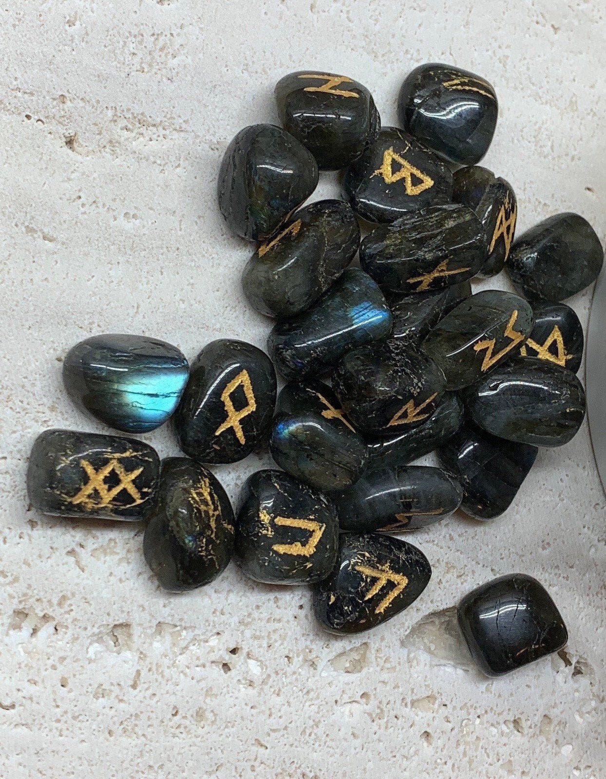 25 Piece Labradorite Rune Set KIT-0028