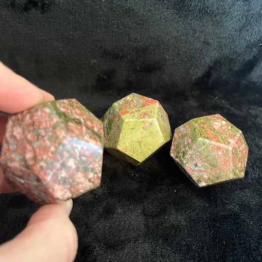 Unakite Jasper Dodecahedron (Approx. 45-55mm) 1510