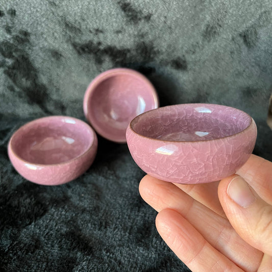 Small Ceramic Bowl, Pink (Approx. 2 5/8" x 1 1/4") 1607