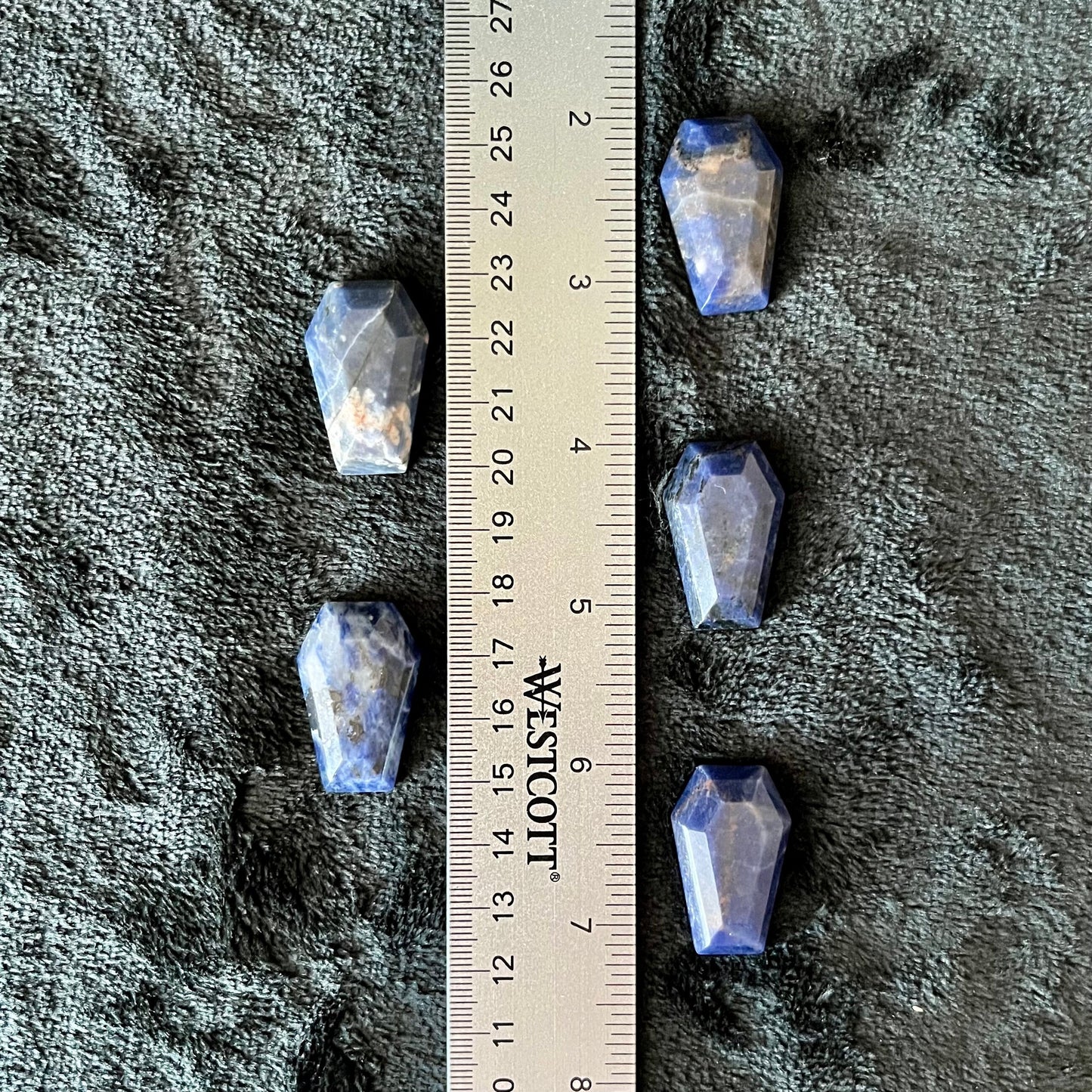 Sodalite Coffin (Approx 1 3/8”) 0145