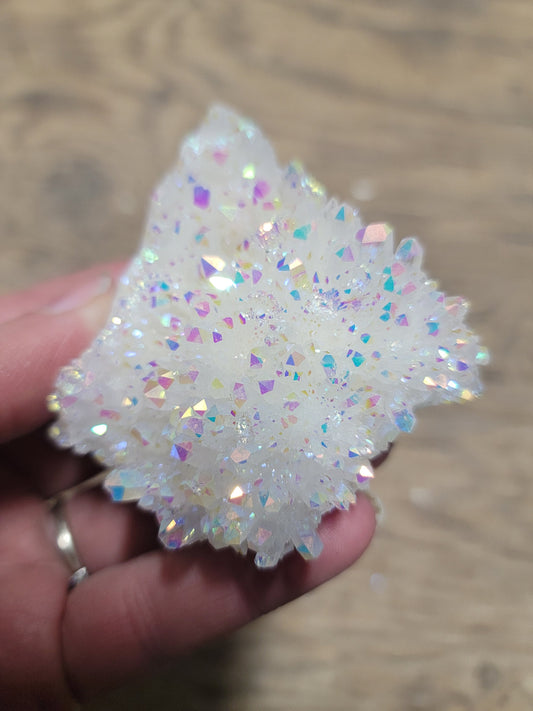 Angel Aura Quartz Crystal Cluster (Approx. 2 3/4" - 3 1/2") 1250