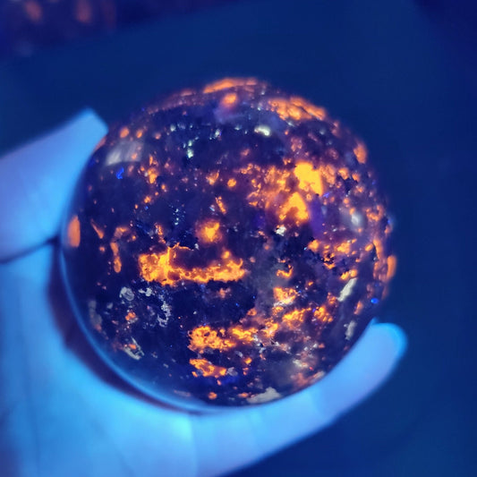 Yooperlite (Fireworks Stone) Sphere (Approx. 65mm - 70mm) 1439
