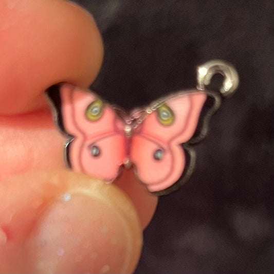 Pink Butterfly Charm (Approx. 3/4”) 0330
