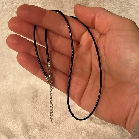 Black Necklace Cord 18” 1051