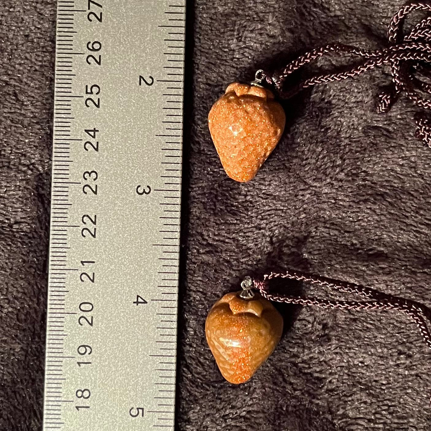 Goldstone Strawberry Necklace NCK-2858