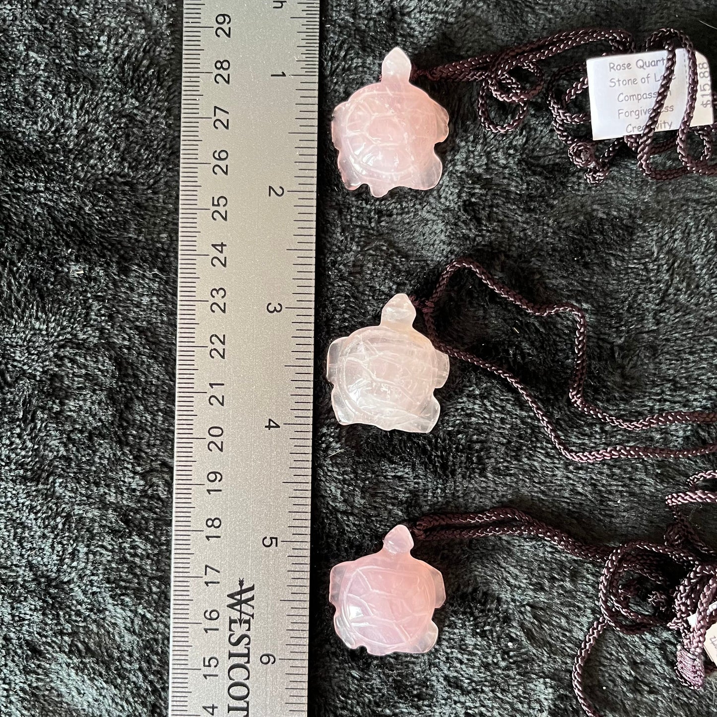 Rose Quartz Turtle Necklace NCK-2835