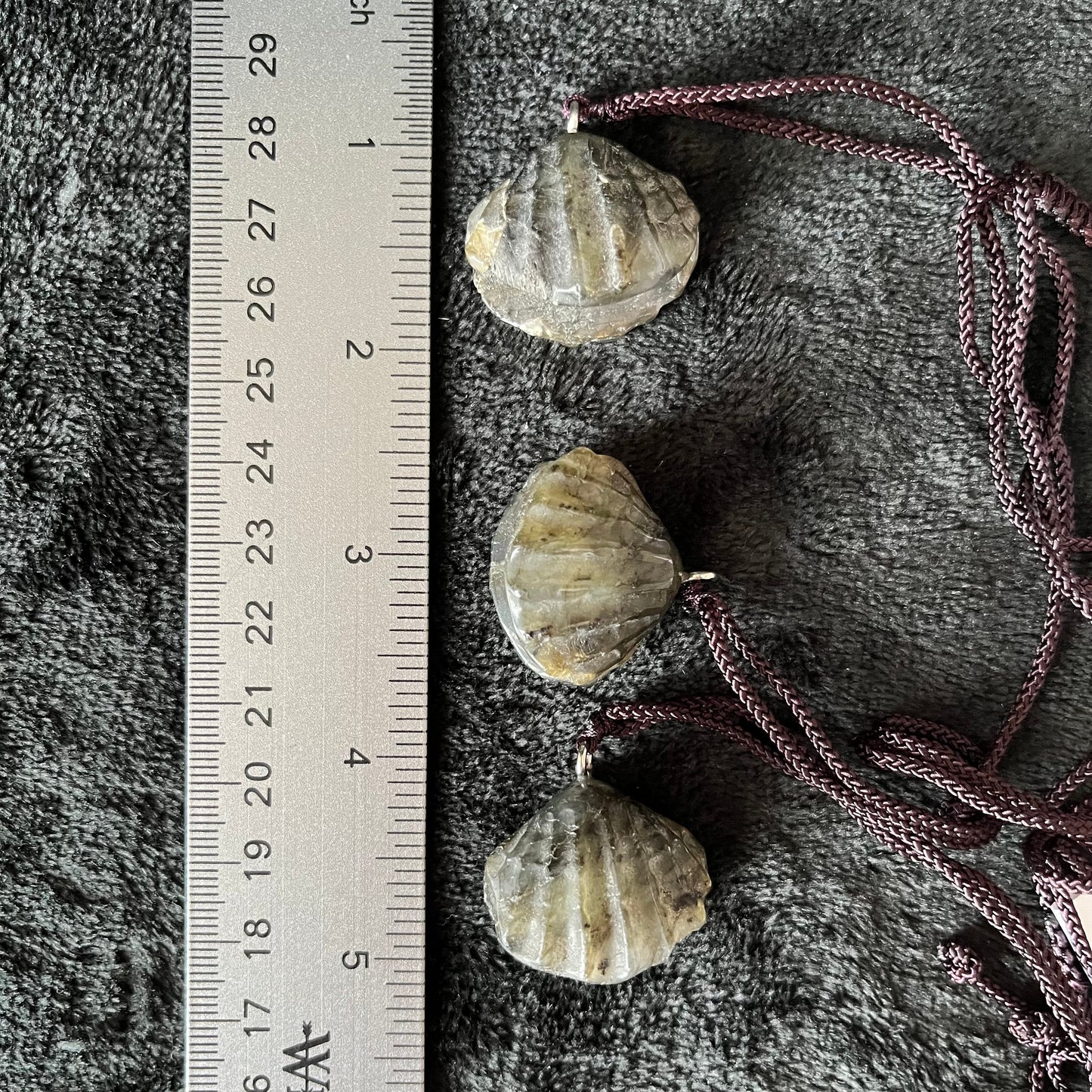 Labradorite Seashell Necklace NCK-2838