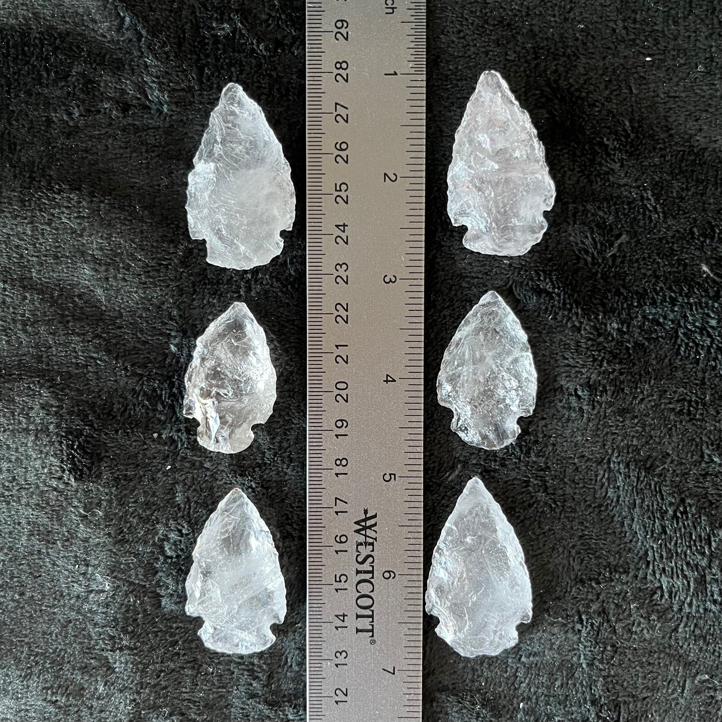 Quartz Knapped Arrowhead (Approx. 1 1/4” - 1 3/4”) 1376