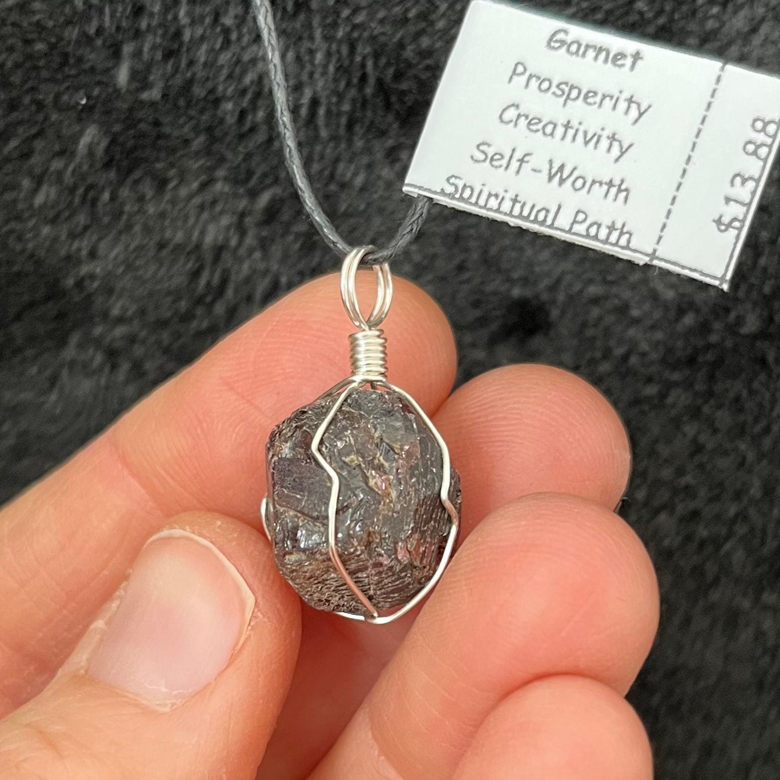 Crystal sales wrapped necklace