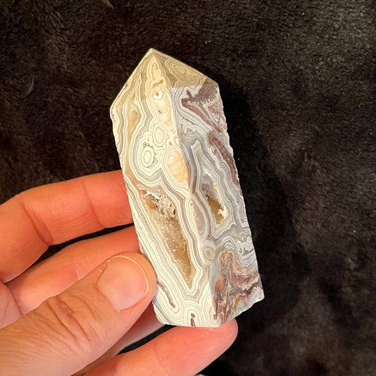 Mexican Agate Obelisk (Approx. 2 3/4” - 3 1/2”) 0900