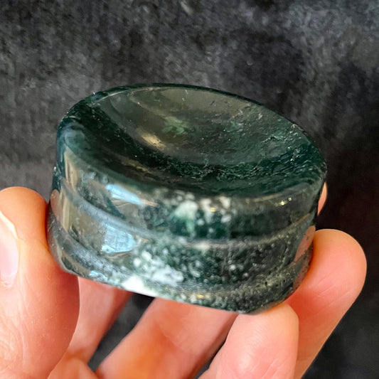 Moss Agate Sphere Stand (Approx 50mm) 1566