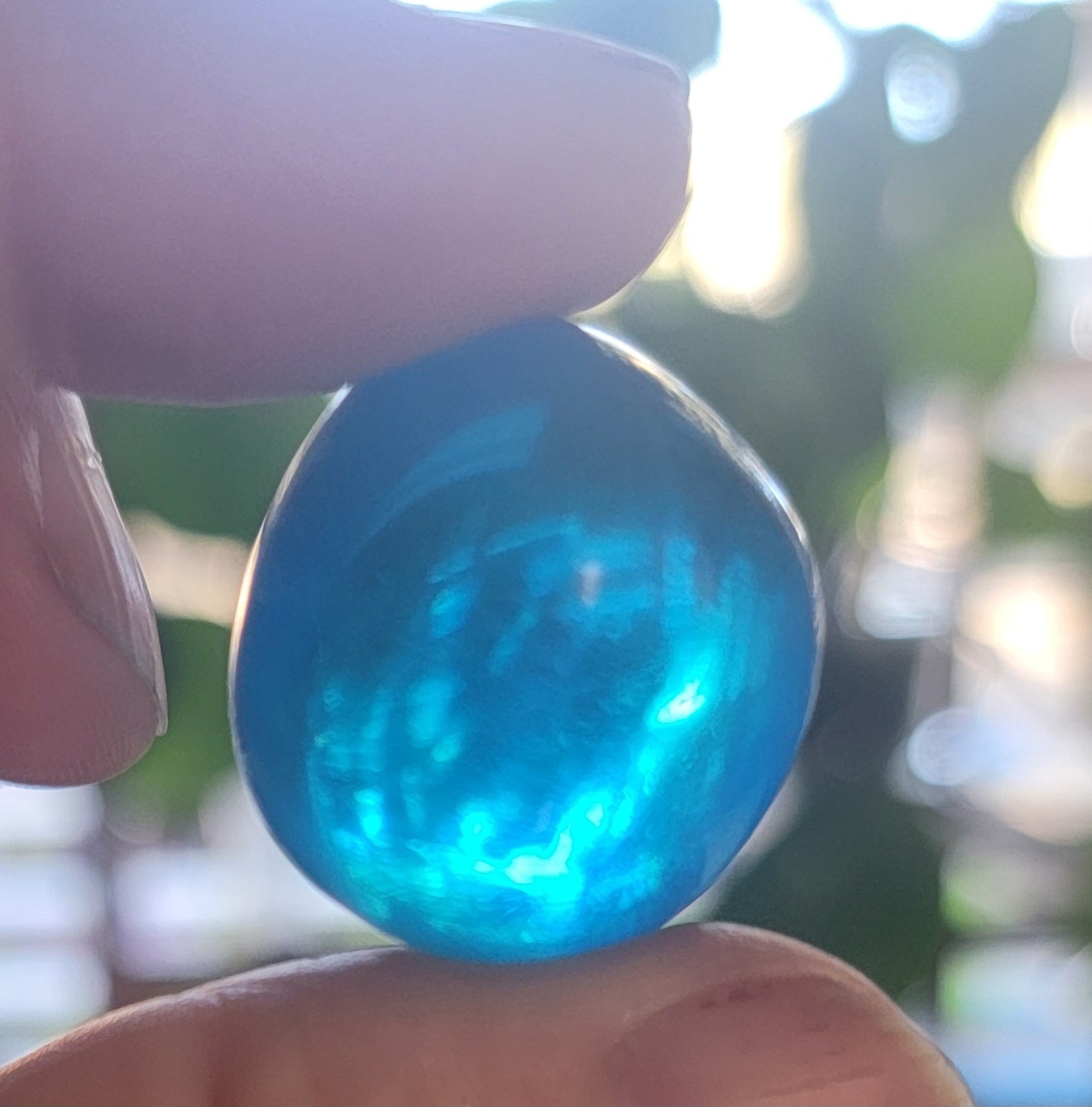 Blue Obsidian (Synthetic) Tumbled Stone (Approx. 7/8” - 1 1/8