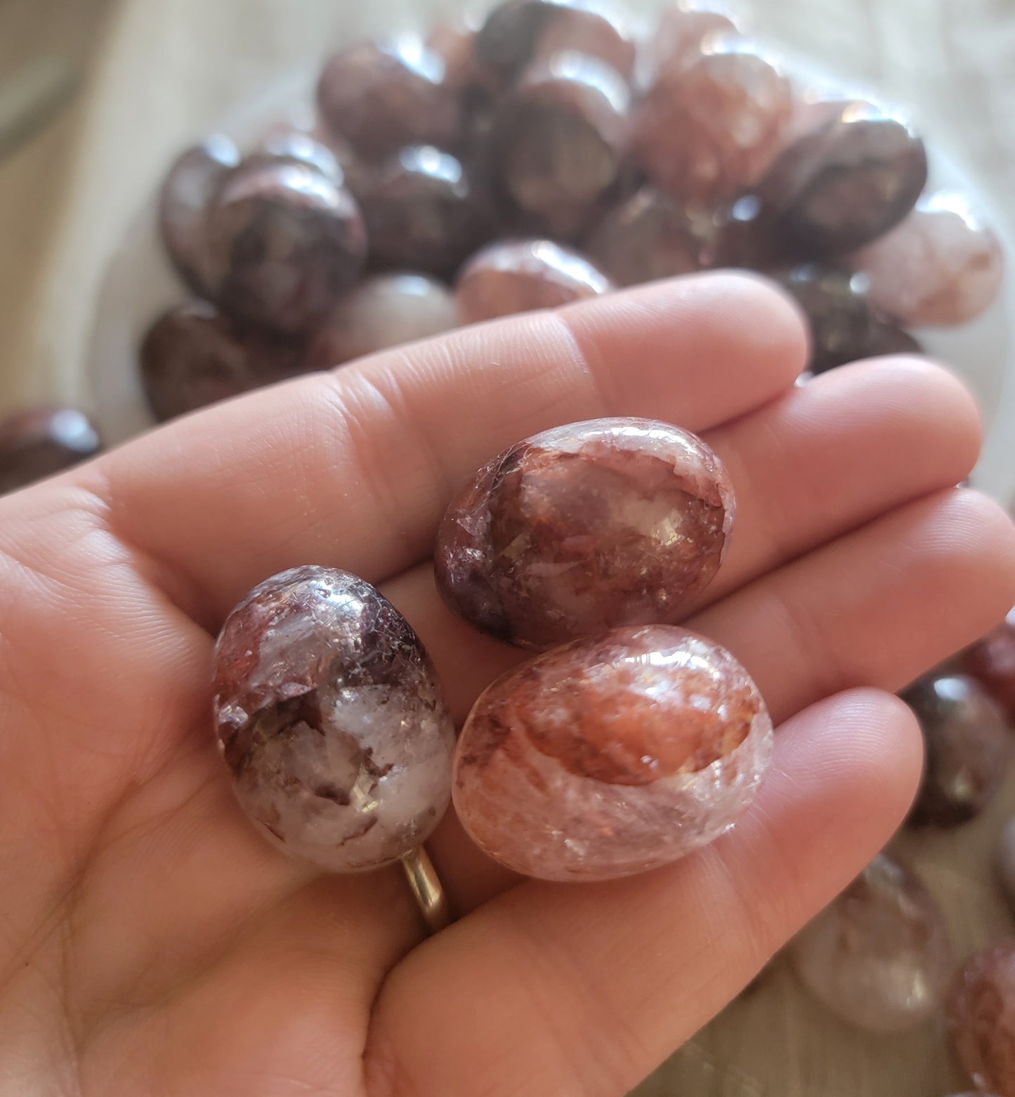 Fire Quartz Tumbled Stone (Approx. 3/4” - 1”) 1545