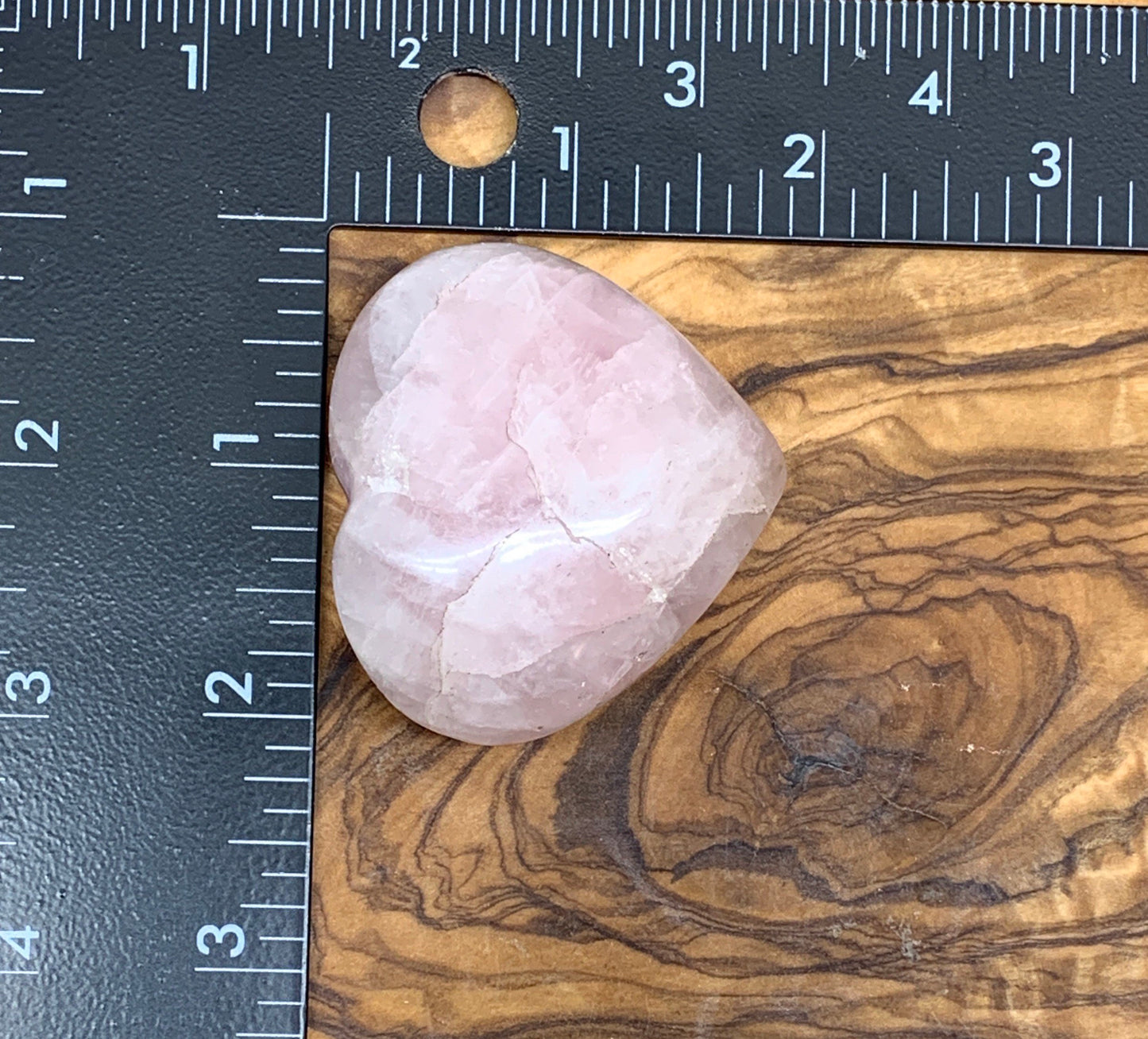 Rose Quartz Puffy Heart (Approx. 2 1/4” wide), Heart Healing, Love Stone Gift Item, Compassion HRT-0042