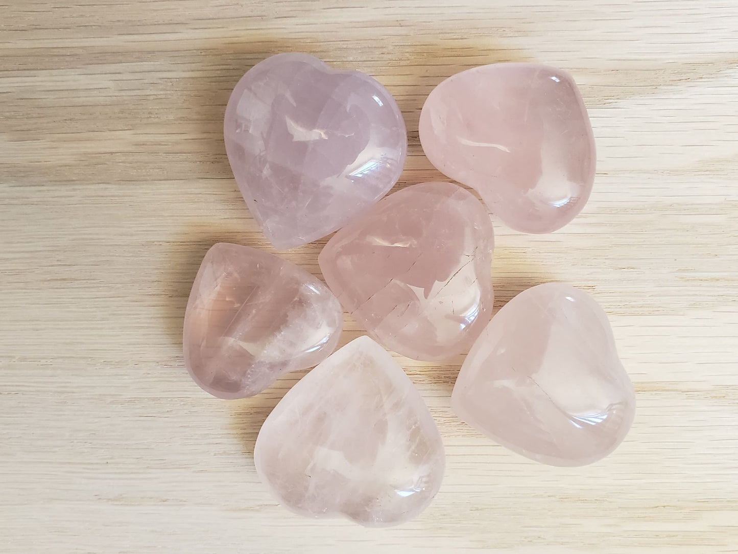 Rose Quartz Heart (Approx. 1 3/4" wide) HRT-003