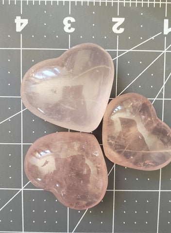 Rose Quartz Heart (Approx. 1 3/4" wide) HRT-003