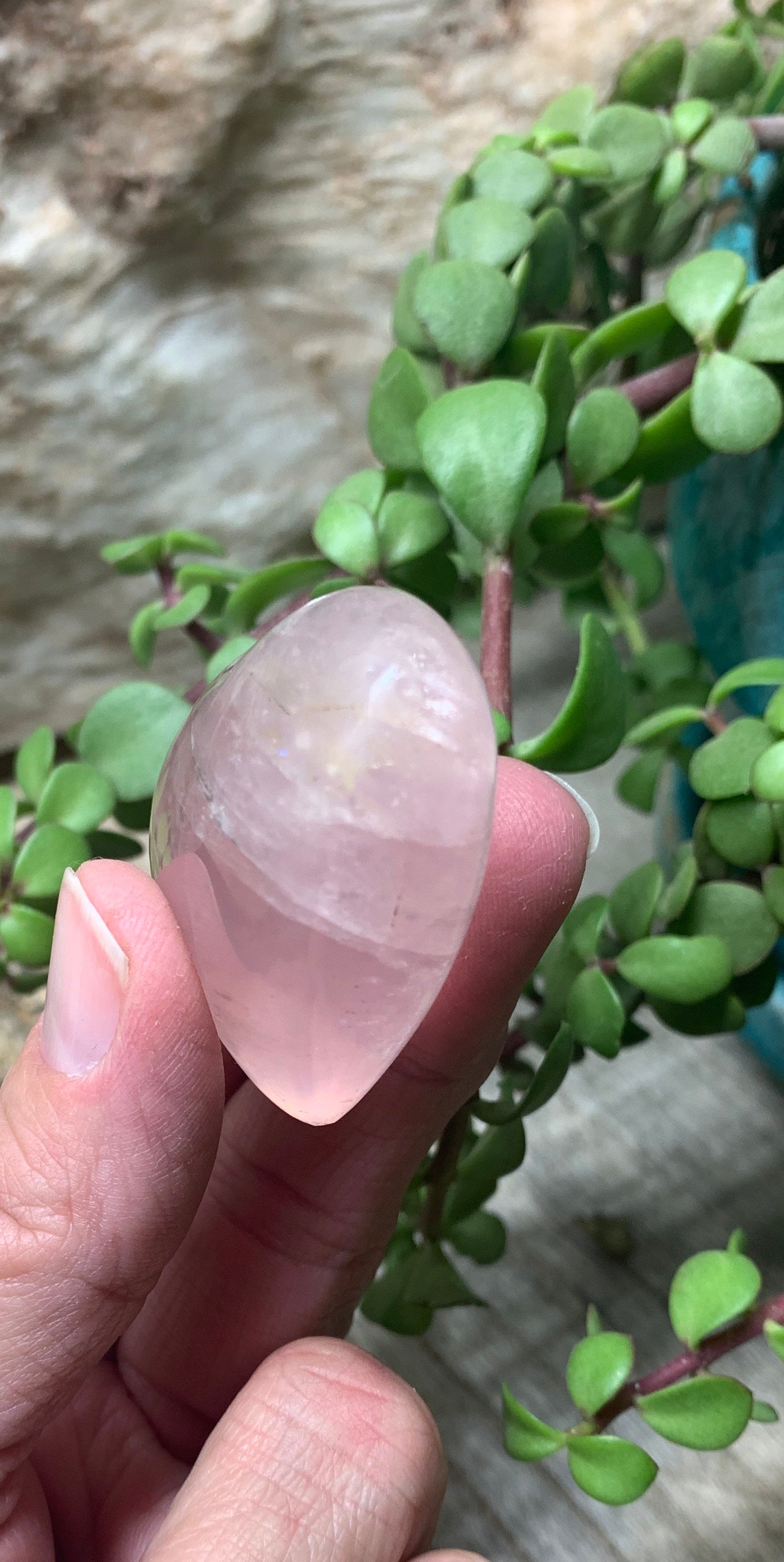 Rose Quartz Puffy Heart (Approx. 2” wide), Heart Healing, Love Stone Gift Item, Compassion HRT-0021