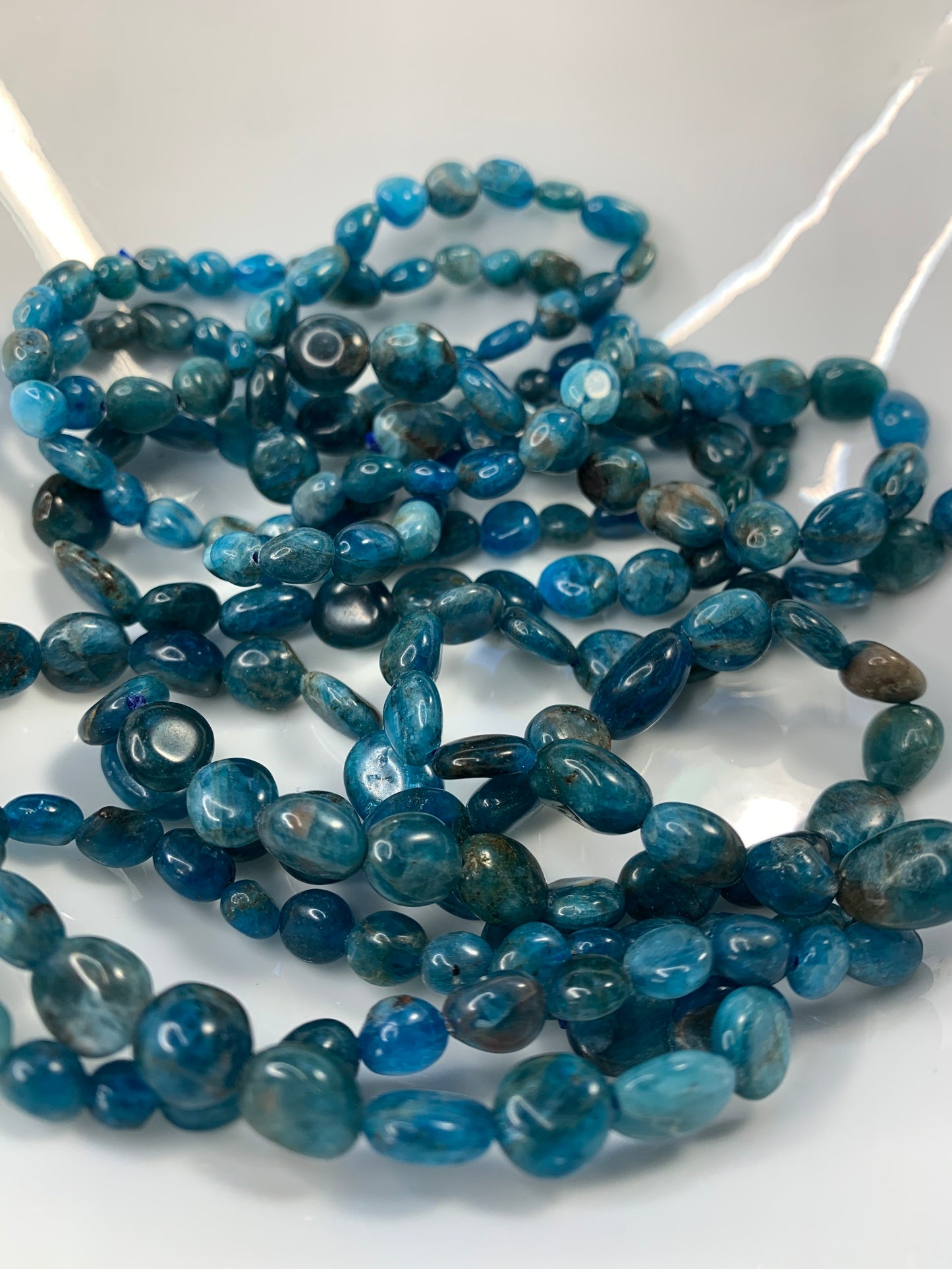 Apatite Pebble Bracelet   BRC-0026