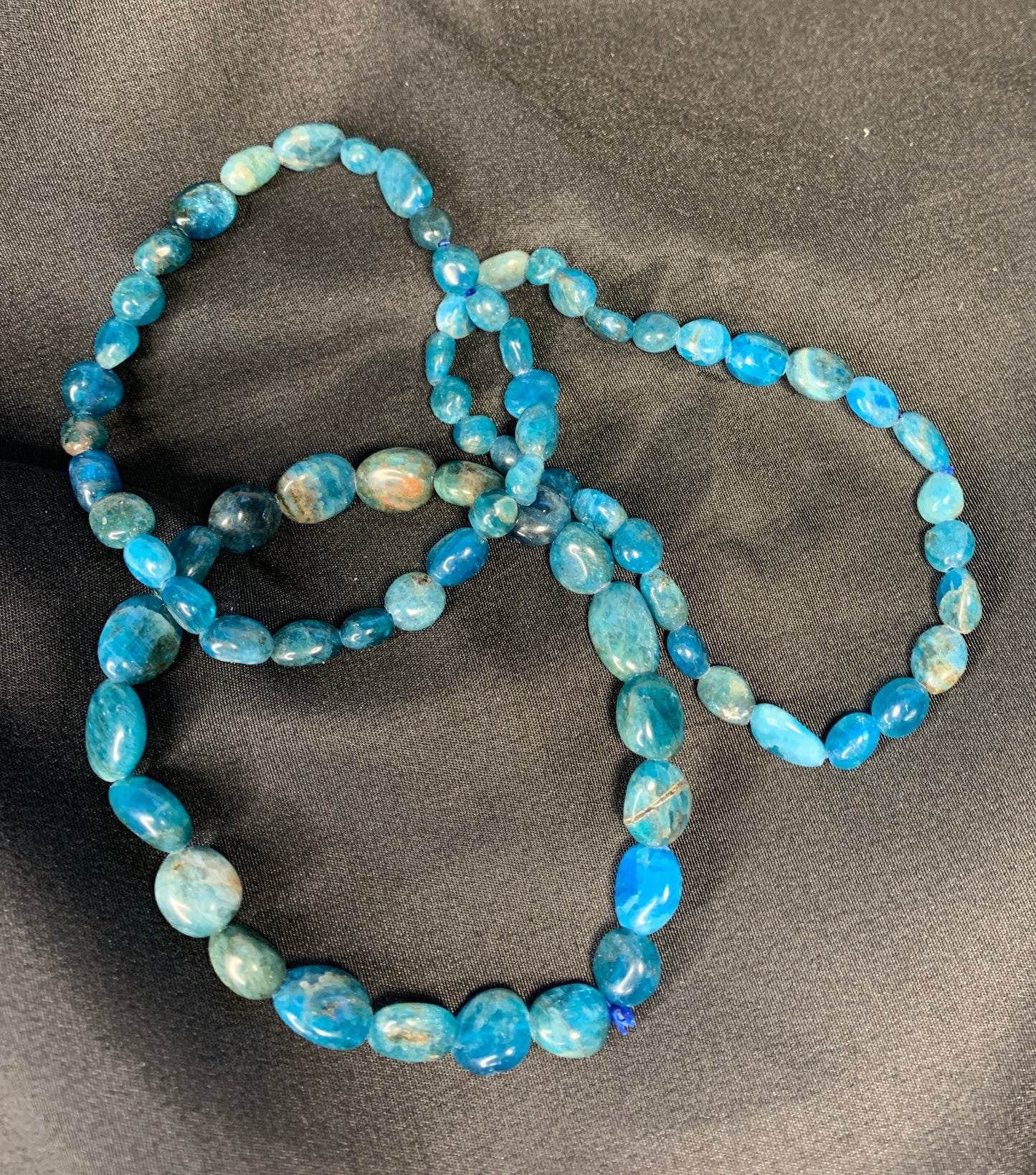 Apatite Pebble Bracelet   BRC-0026