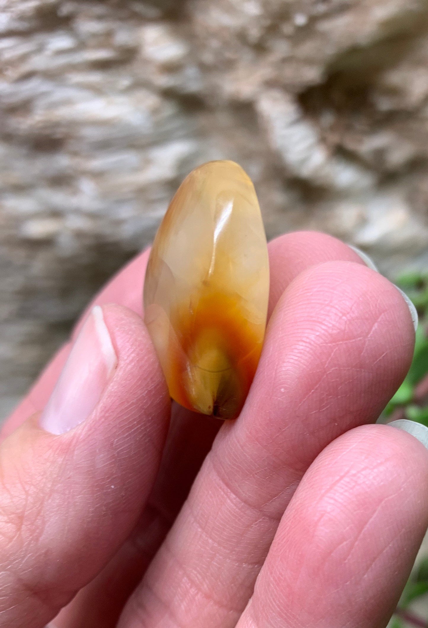 Carnelian Agate Quartz Puffy Heart, Beautiful, Polished, Creativity Stone, Passion, Manifesting Abundance (Approx. 1 1/4”) HRT-0240