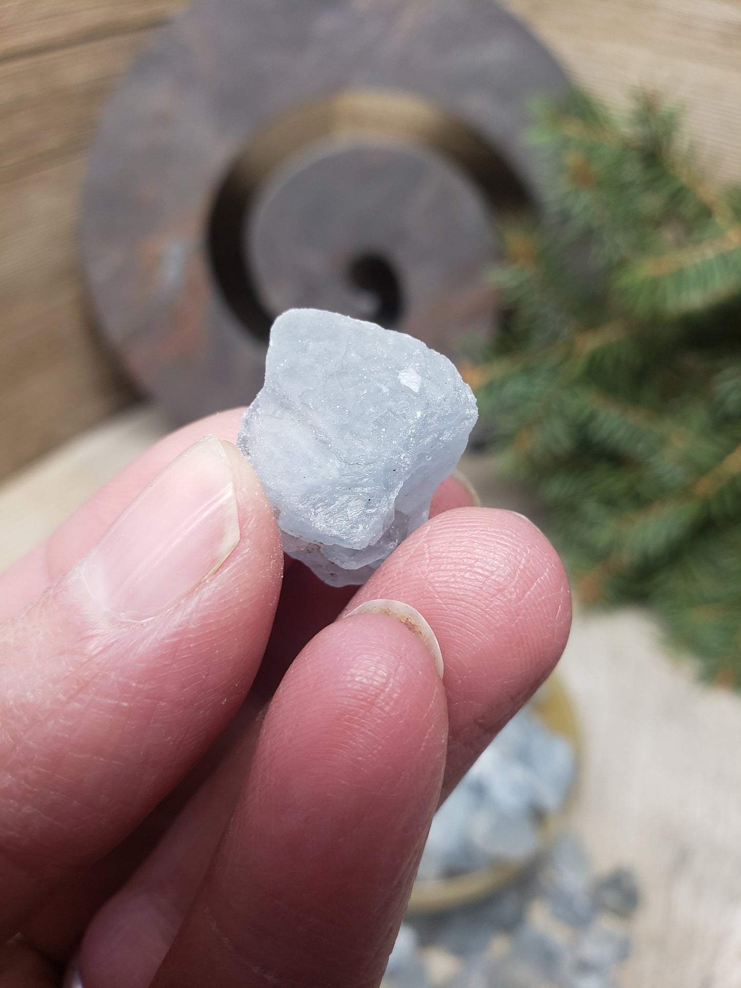 Natural Celestite Chunk (Approx. 1/2" x 3/4") 0491