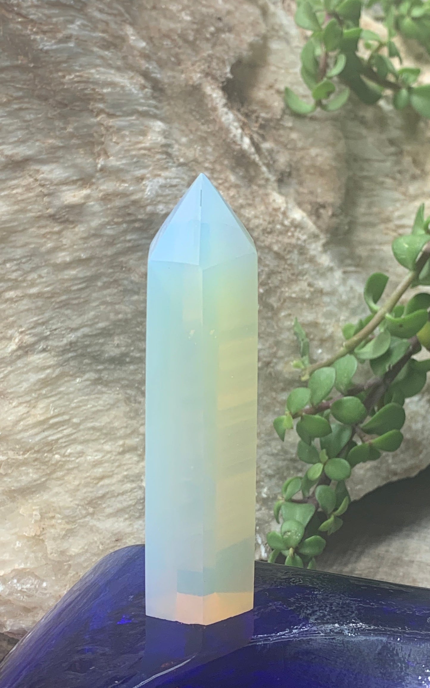 Opalite Obelisk  (Approx. 3-3 1/2”) 0038