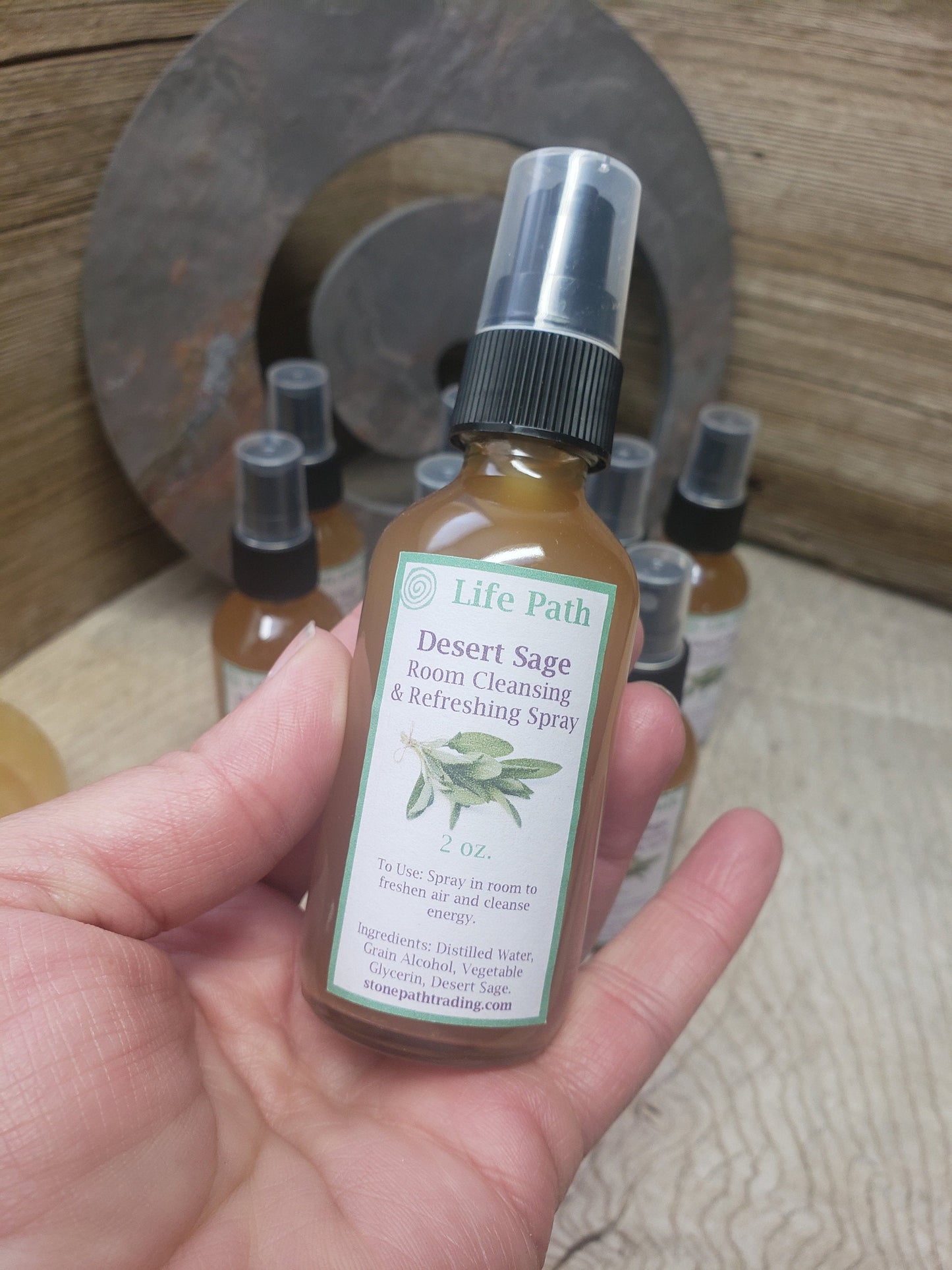 2 oz. Desert Sage Room Refreshing Spray, Wildcrafted, handmade BAH-0005-A