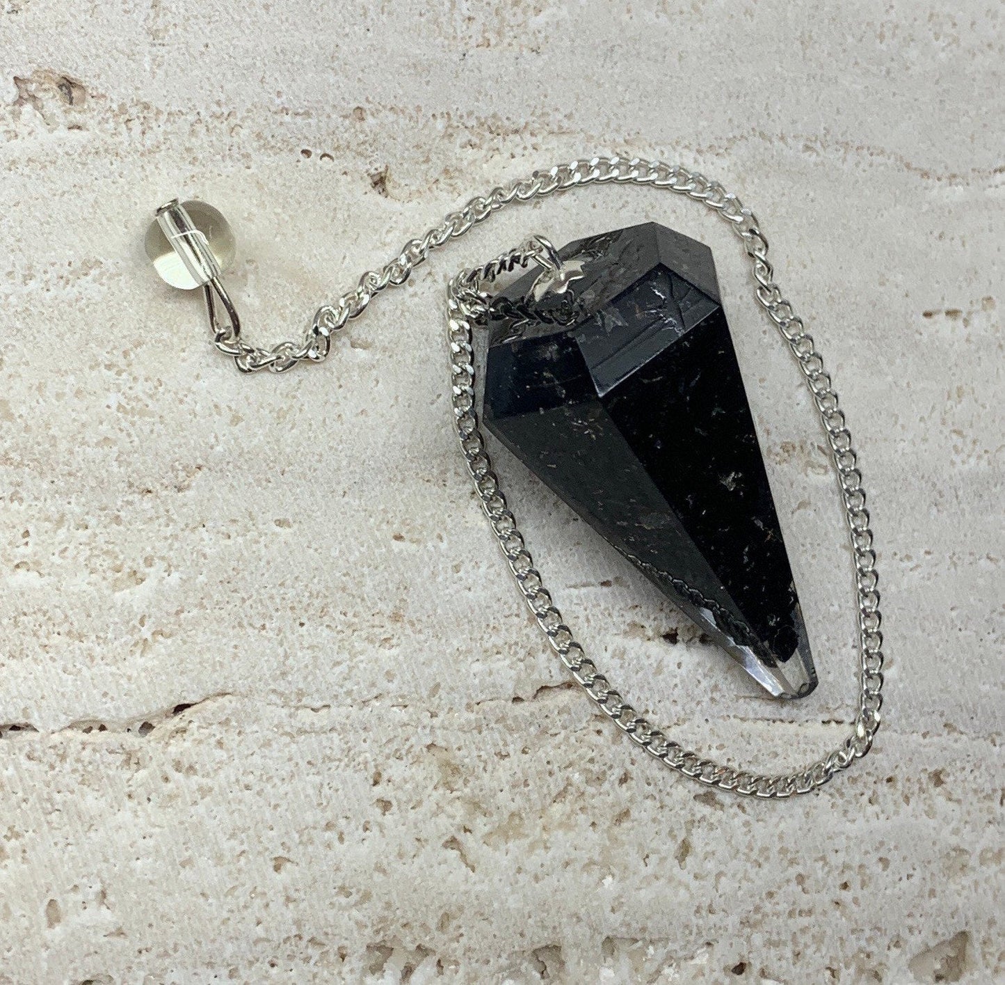 Obsidian Organite Pendulum 0931