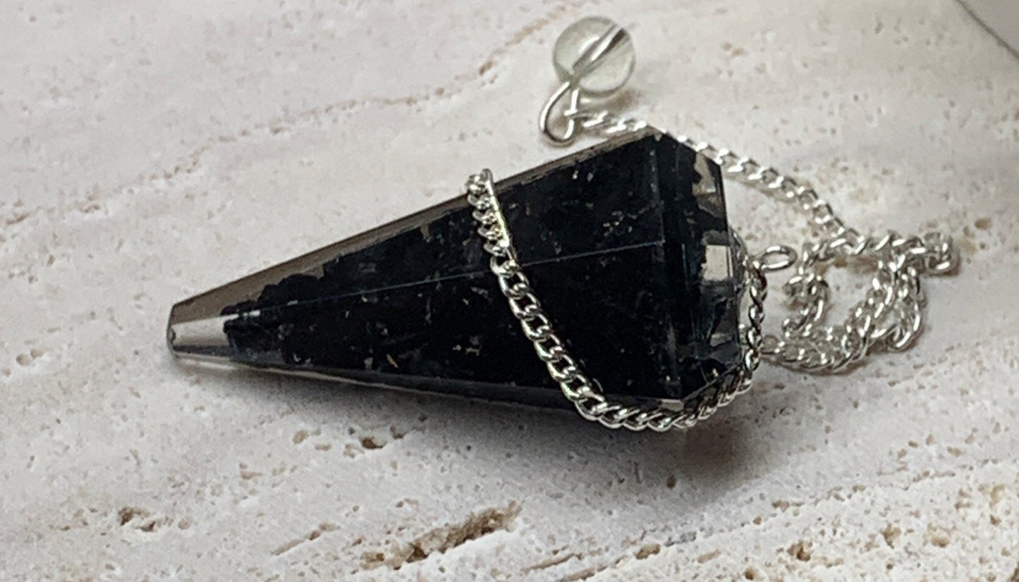 Obsidian Organite Pendulum 0931