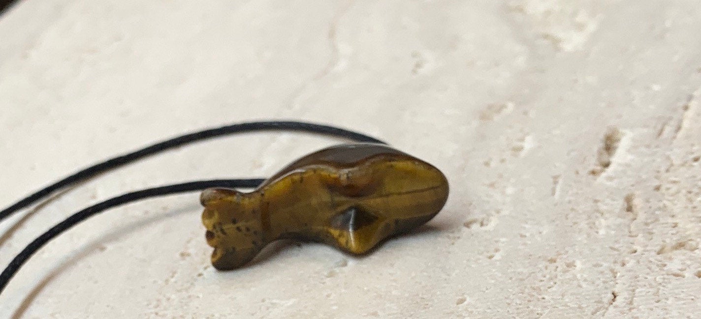Tigers Eye Dolphin Necklace NCK-0896