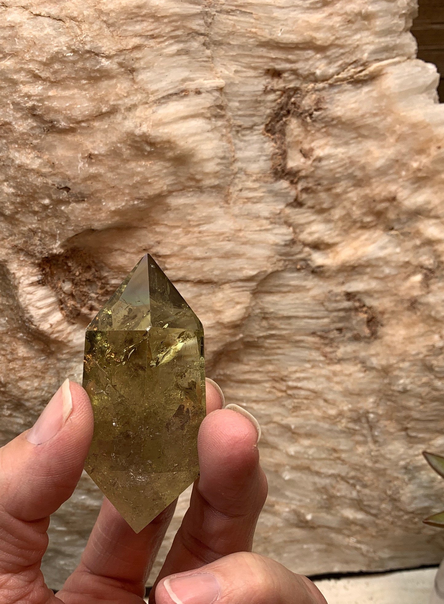 Natural Citrine Double Terminated  WND-0151